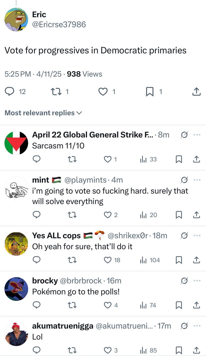 This is why the Left doesn’t win elections.

Some of you people are just allergic to power.