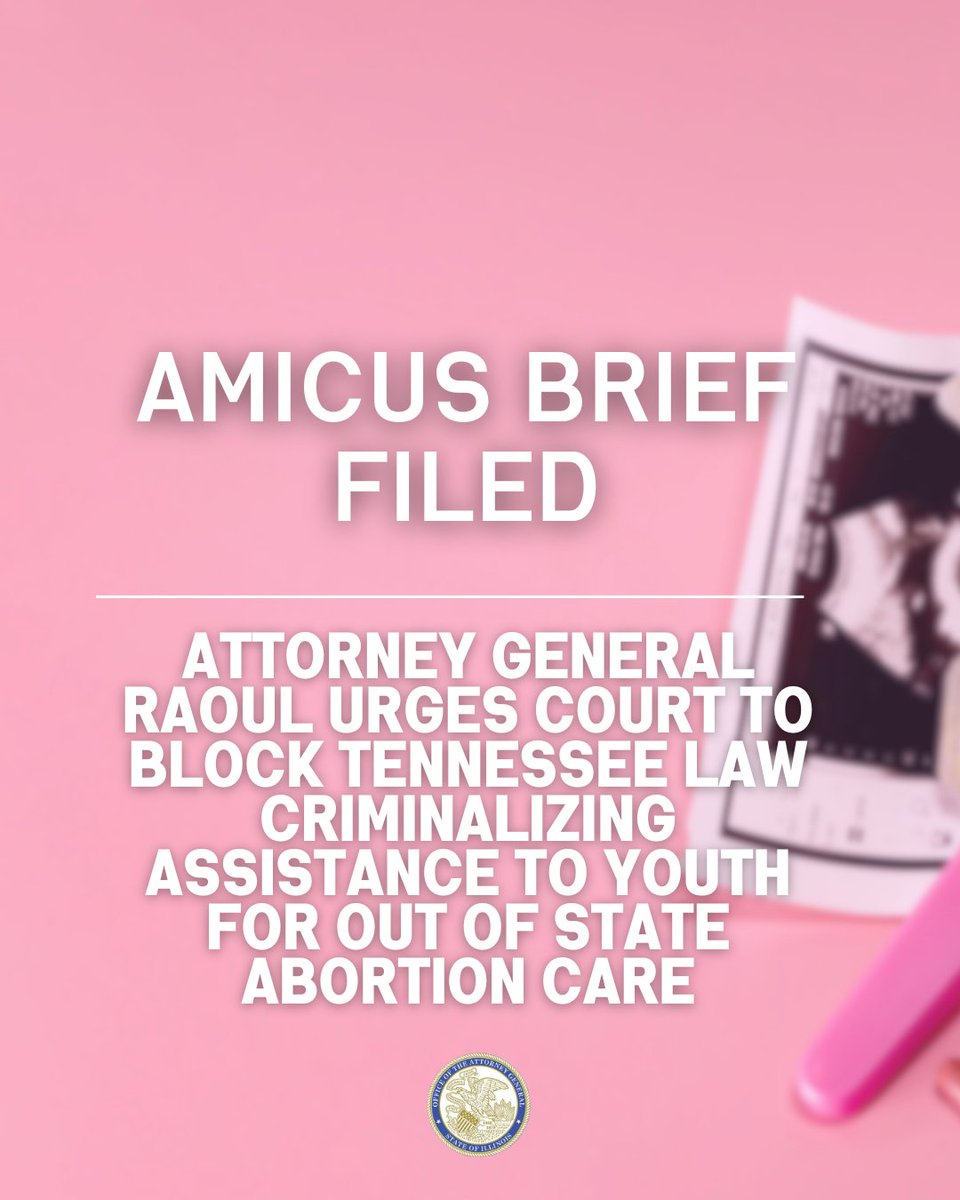 Illinois proudly remains an oasis for women seeking reproductive health care across the nation, and I will continue to challenge these draconian bans on health care in Illinois and across the country: tinyurl.com/35wb86bx
