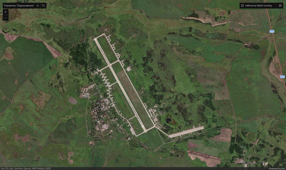 Ukrainka AB, home of 2 TBAPs, some 6000km from Ukraine, Aug-2024. Most of the aircraft are covered with tires. Yes, even the painted Tu-95MS decoy.