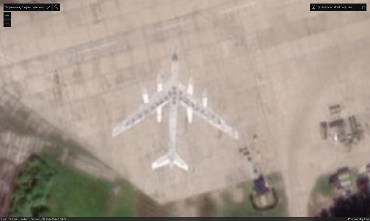 LotA_IL's tweet photo. Ukrainka AB, home of 2 TBAPs, some 6000km from Ukraine, Aug-2024. Most of the aircraft are covered with tires. Yes, even the painted Tu-95MS decoy. https://t.co/LMX4xifu9j