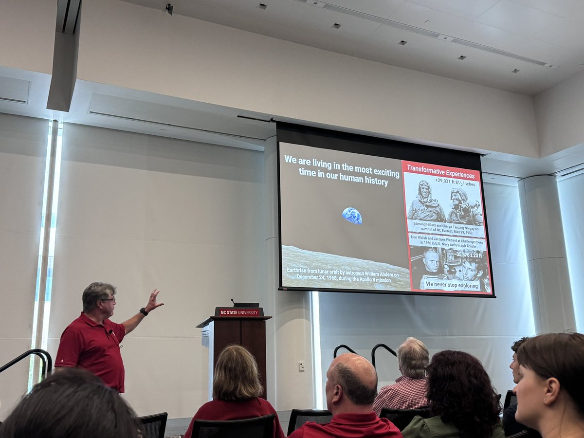Arianna Soldati (@ariannasoldati) on Twitter photo The <a href="/NCStateSciences/">NC State Sciences</a> dean, geologist Lewis Owen, is kicking off #StateOfTheSciences2025 with an inspirational talk on transformative educational experiences in the #geosciences at <a href="/NCState/">NC State University</a> The <a href="/NCStateSciences/">NC State Sciences</a> dean, geologist Lewis Owen, is kicking off #StateOfTheSciences2025 with an inspirational talk on transformative educational experiences in the #geosciences at <a href="/NCState/">NC State University</a>
