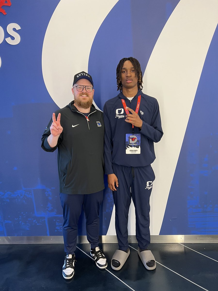 Joshua Smith (@614j0sh) on Twitter photo Had a great time at SMU!! <a href="/bryanfilker/">Bryan Filker</a>
<a href="/AllenTrieu/">Allen Trieu</a> <a href="/RivalsFriedman/">Adam Friedman</a> @RivalsRichie <a href="/247Sports/">247Sports</a> <a href="/mickdwalker/">Mick Walker</a> <a href="/THE_OhioPlayers/">THE Ohio Players</a>
<a href="/Ohio7v7/">Ohio 7v7</a> <a href="/CAECFootball/">Nubian Football</a> Had a great time at SMU!! <a href="/bryanfilker/">Bryan Filker</a>
<a href="/AllenTrieu/">Allen Trieu</a> <a href="/RivalsFriedman/">Adam Friedman</a> @RivalsRichie <a href="/247Sports/">247Sports</a> <a href="/mickdwalker/">Mick Walker</a> <a href="/THE_OhioPlayers/">THE Ohio Players</a>
<a href="/Ohio7v7/">Ohio 7v7</a> <a href="/CAECFootball/">Nubian Football</a>