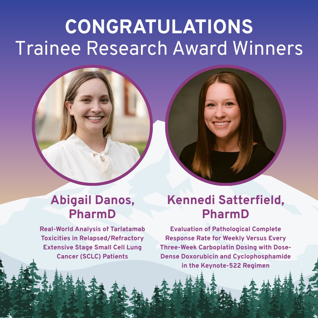 Congratulations to our Trainee Research Award Winners – <a href="/kennsatterfield/">Kennedi G. Vandergriff, PharmD</a>, PharmD and Abigail Danos, PharmD! #HOPA2025