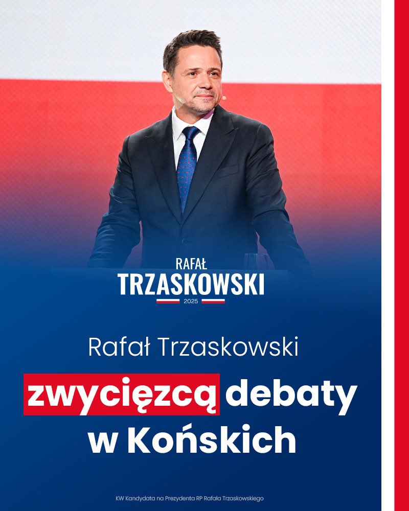 CTomczyk's tweet photo. Przy siedmiu na jednego- bezapelacyjnie! Tylko @trzaskowski_ https://t.co/imXLKbtOoW