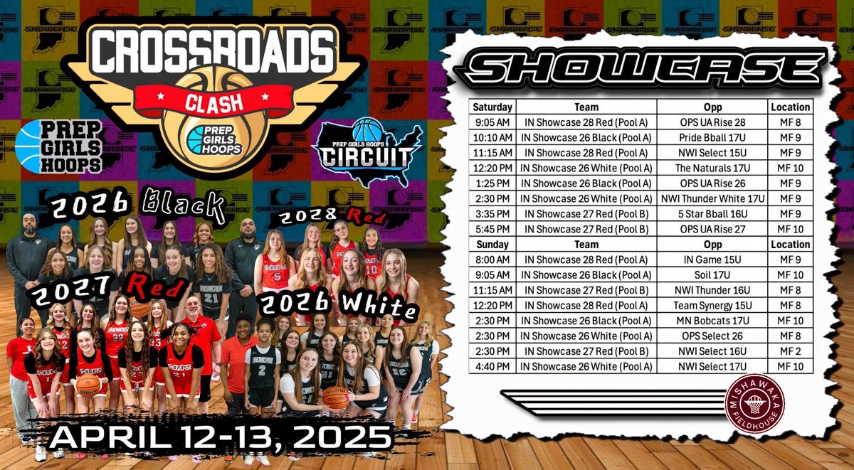 Coach Gorman (@coachbgorman) on Twitter photo #ShowcaseBasketball #AAU ⛹🏻♀️
Come and check out “The Show”
🚨 At the #CrossRoadsClash 🚨
<a href="/coachbeckett/">IGBRR Hoops</a> <a href="/IGBRRMedia/">IGBRR Media</a>
<a href="/PGHAkeem/">Akeem Webb</a> <a href="/BJBradley279/">Brandon Bradley</a>
<a href="/PGHCircuit/">Prep Girls Hoops Circuit 🏀</a> <a href="/PGHIndiana/">Prep Girls Hoops Indiana</a>
<a href="/angie_saiter/">Angie Saiter</a> <a href="/JDabbs86/">Jim Dabbelt</a>
<a href="/TweetsbyCoachP/">William Payne</a> <a href="/MHS_Girls_/">Midwest Hoops Spotlight</a>
<a href="/CoachEmilyPGH/">Emily Somerville</a> #basketball #ShowcaseBasketball #AAU ⛹🏻♀️
Come and check out “The Show”
🚨 At the #CrossRoadsClash 🚨
<a href="/coachbeckett/">IGBRR Hoops</a> <a href="/IGBRRMedia/">IGBRR Media</a>
<a href="/PGHAkeem/">Akeem Webb</a> <a href="/BJBradley279/">Brandon Bradley</a>
<a href="/PGHCircuit/">Prep Girls Hoops Circuit 🏀</a> <a href="/PGHIndiana/">Prep Girls Hoops Indiana</a>
<a href="/angie_saiter/">Angie Saiter</a> <a href="/JDabbs86/">Jim Dabbelt</a>
<a href="/TweetsbyCoachP/">William Payne</a> <a href="/MHS_Girls_/">Midwest Hoops Spotlight</a>
<a href="/CoachEmilyPGH/">Emily Somerville</a> #basketball
