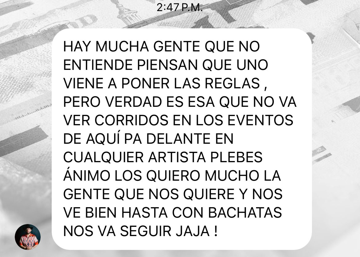 LaMejor's tweet photo. #FlashazoLaMejor 😱 Hace unos minutos #LuisRConriquez dio a conocer a través de sus historias y canal de difusión que se una a la causa y deja de cantar corridos 🤯 ¿Qué opinas? 👇🏼 https://t.co/kP42nh1UpW