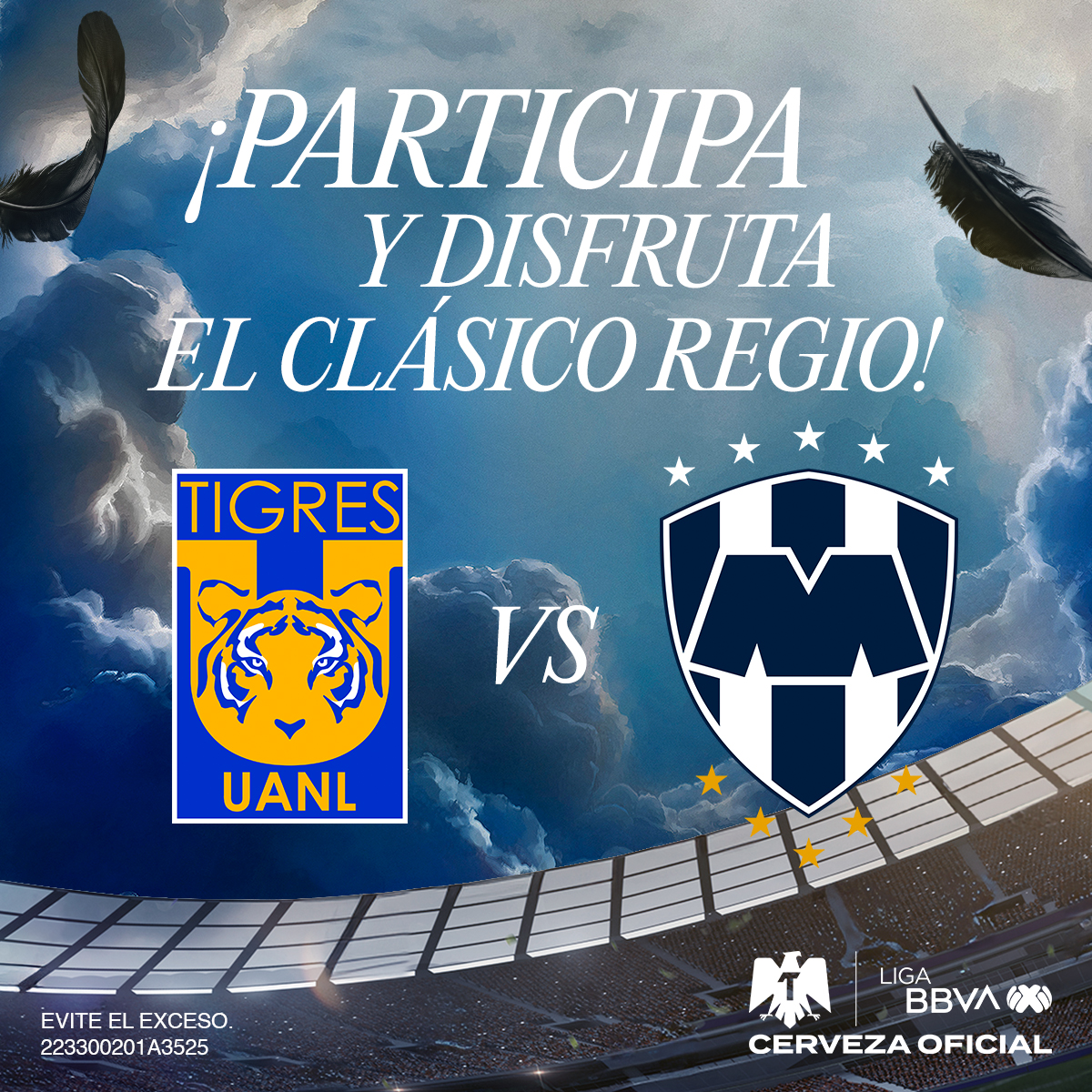 CervezaTecate's tweet photo. 👀 acá tenemos boletos para ti y un compa para el @TigresOficial vs @Rayados 💥 Etiqueta a tu bro y cuéntanos el plan al que le dirán NO para lanzarse al #ClásicoRegio ¡Los comentarios con más likes ganan! #TecatePorTi #CervezaOficial @LigaBBVAMX🦅 
TyCos: https://t.co/zO4M2ZGeHo https://t.co/hO7MZT5Oaj