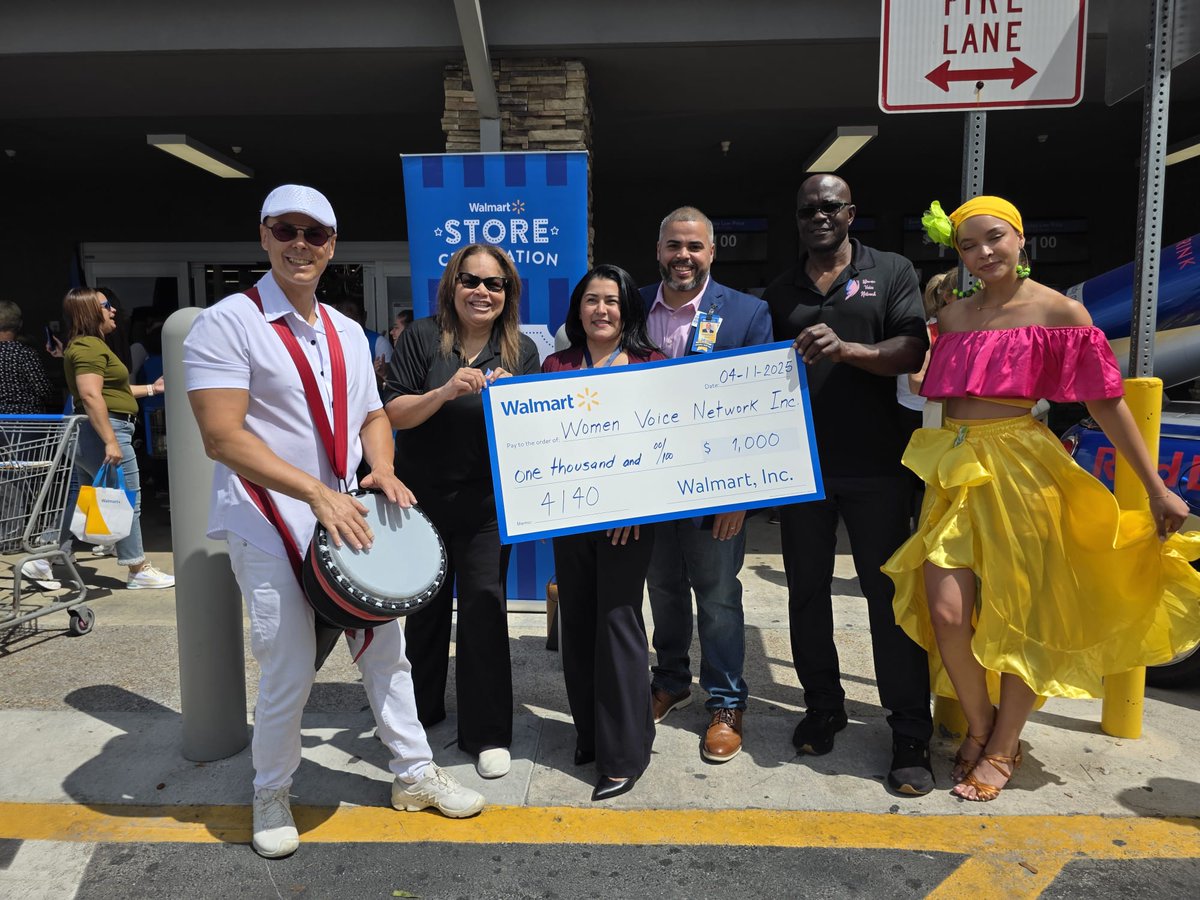 WomenVoiceNet's tweet photo. Thank you, #walmart4140 Walmart Neighborhood Market Miami!
We are incredibly grateful to Walmart Store 4140 for inviting Women Voice Network to participate in their Grand Reopening today!
#Walmart #walmart4140 #CommunityPartners #WomenVoiceNetwork #GrandReopening #Gratitude https://t.co/Gt3choD8py