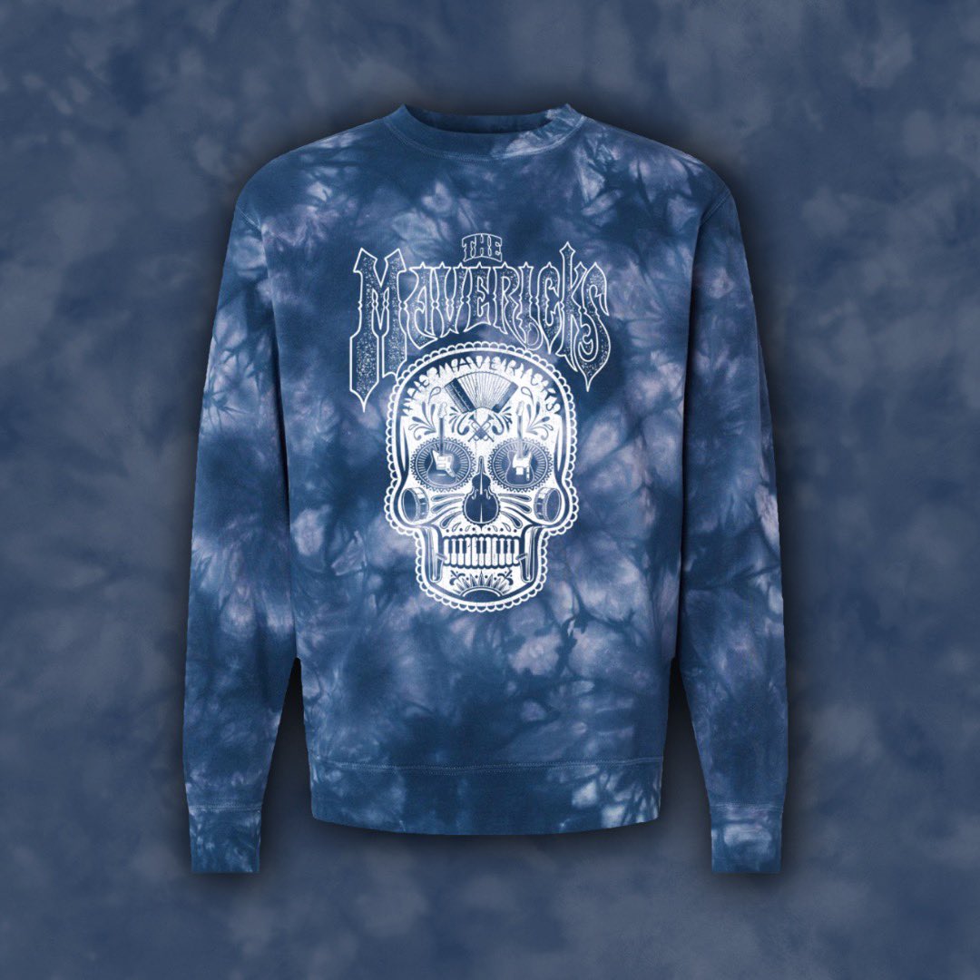 MavericksMusic's tweet photo. New Merch Alert‼️ Head over to https://t.co/vVwXyUmM1B now to shop our latest colorways while supplies last!

🙏 Our Lady Guadalupe Green Tee
💀 Tie Dye Skull Crewneck

#TheMavericks #NewMerchDrop https://t.co/v0LHOi3JoX
