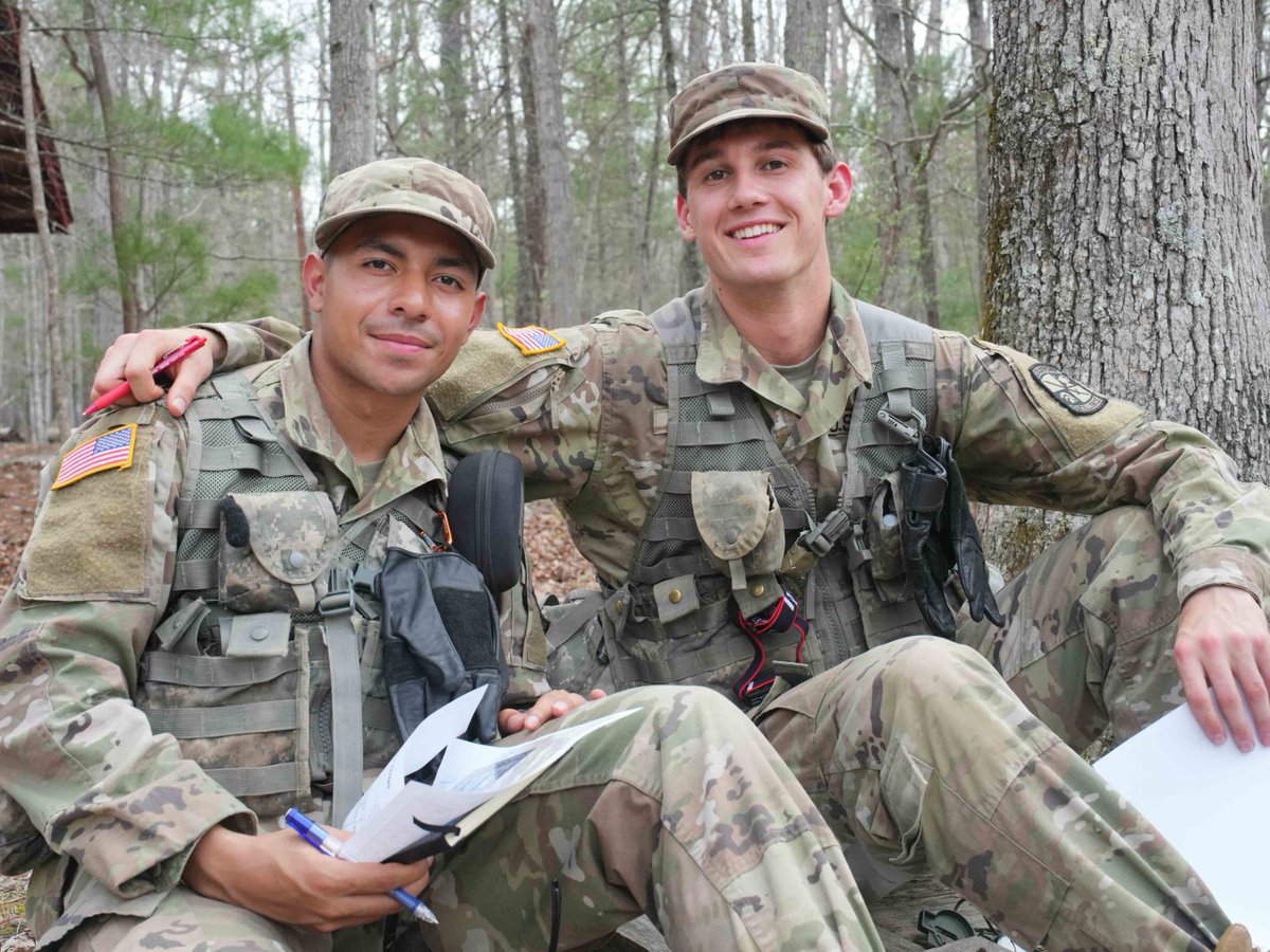 VMI1839's tweet image. Spring FTX with VMI Army ROTC is more than field training, it’s where leadership is forged, and bonds are built that last a lifetime.

Every challenge is met as a team.

#VMIArmyROTC #SpringFTX #Leadership
