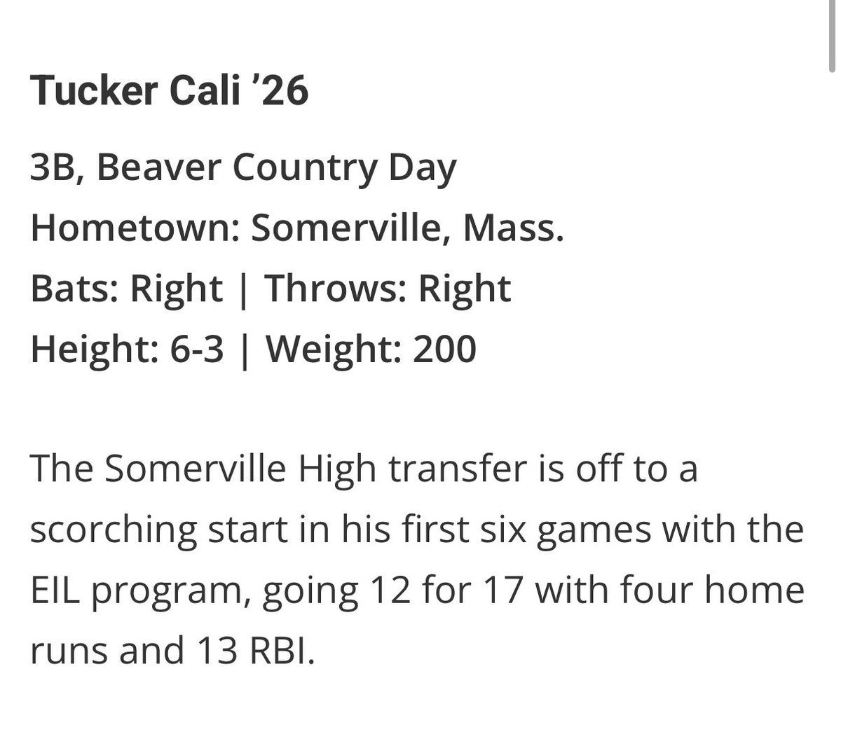 Thanks for the mention! <a href="/NE_Baseball/">NE Baseball Journal</a>