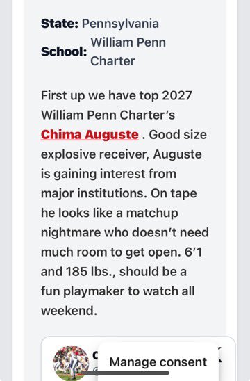 Chima Auguste (@chimaauguste) on Twitter photo Thank you <a href="/PrepRedzone/">Prep Redzone 🏈</a> for the write up. Can’t wait to compete this weekend. @PRZPAvic <a href="/PaFootballNews/">Pennsylvania Football News</a> <a href="/_CoachBR/">Bryson Rosser</a> <a href="/CoachTaggart14/">Tim Taggart</a> Thank you <a href="/PrepRedzone/">Prep Redzone 🏈</a> for the write up. Can’t wait to compete this weekend. @PRZPAvic <a href="/PaFootballNews/">Pennsylvania Football News</a> <a href="/_CoachBR/">Bryson Rosser</a> <a href="/CoachTaggart14/">Tim Taggart</a>