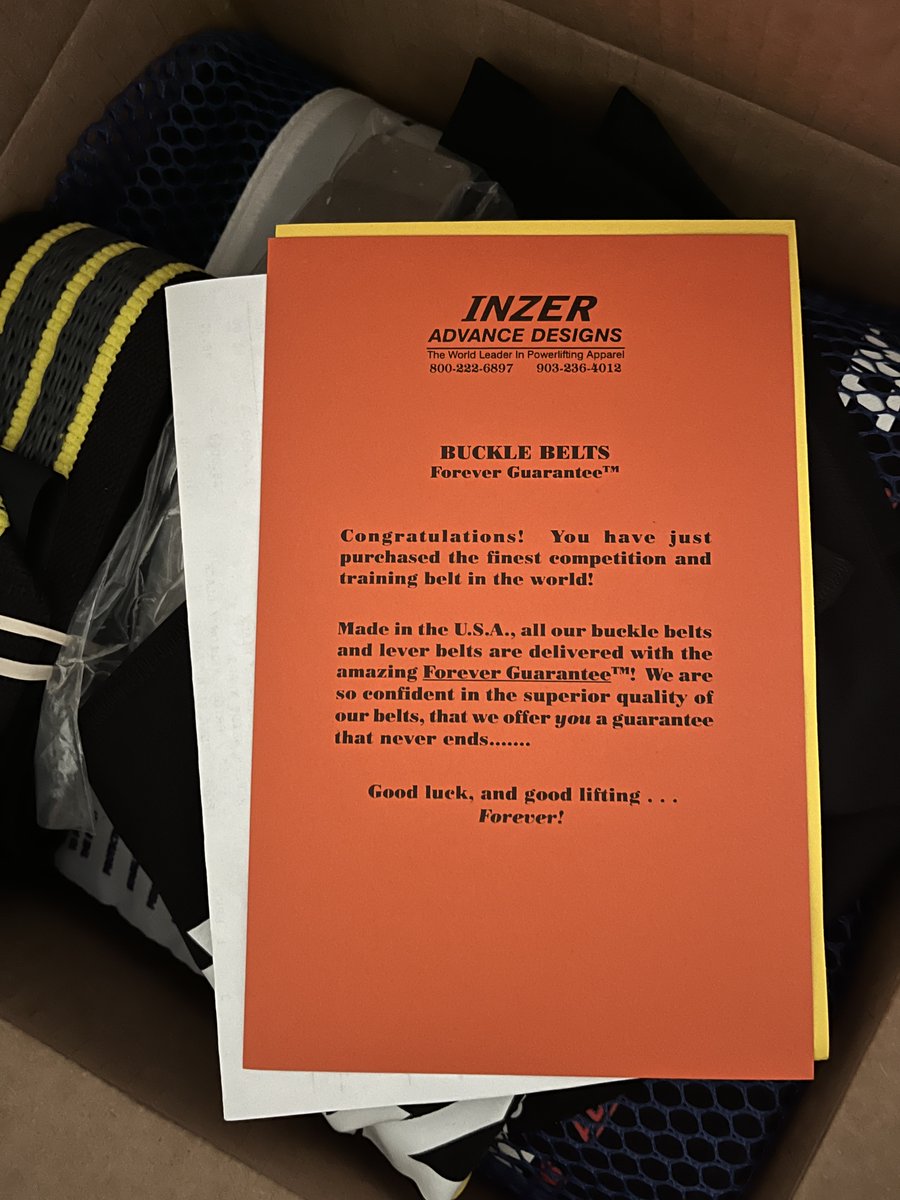 onepercentrod's tweet photo. Took 3+ months to get my Inzer gear, but you know it's worth the wait when the first thing you see is "Congratulations!" https://t.co/W9PZD2SGEU