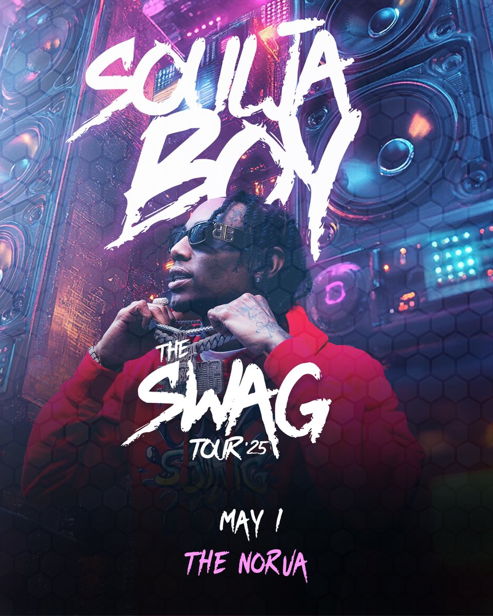 Thursday, May 1 - Soulja Boy is coming to The NorVa! Tickets available at thenorva.com or at The NorVa box office (Fri 10a-5p).