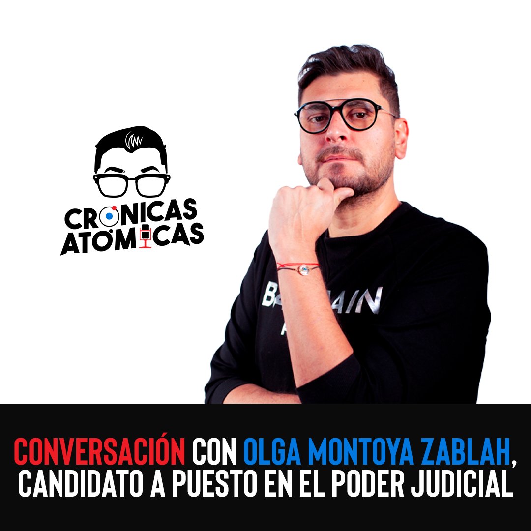 cron_atomicas's tweet photo. @OlgaMZablah, candidata a Magistrada del Tribunal Colegiado en Materias  Administrativa y Civil, nos comparte sobre su formación académica y profesional, sus motivaciones y propuestas.

Conducido y producido por @enriquecrown
Ep: https://t.co/boECyGXIcA https://t.co/og0P1bCnKP