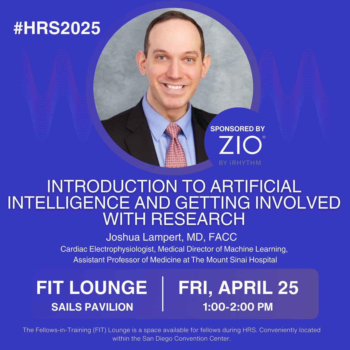 Excited for the upcoming #HRS2025 !

Stop by the FIT lounge for a discussion on AI and getting involved in research!

#epeeps <a href="/HRSonline/">Heart Rhythm Society</a> <a href="/experienceHRX/">HRX</a> <a href="/iRhythmTech/">iRhythm Technologies</a> #artificialintelligence #Cardiology