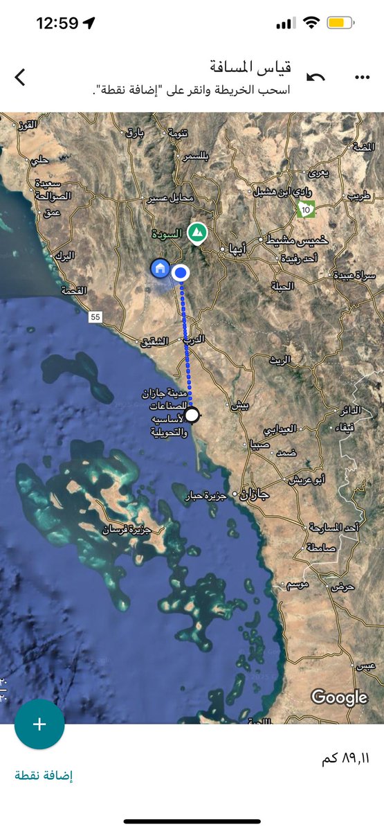 المدينة الاقتصادية في محافظة بيش بجازان الليلة ١١ فبراير ٢٠٢٥م بعد صفاء الأجواء بمسافة تقديرية ٨٩ كيلو بخط مستقيم 

*التصوير من أعالي جبل صلب في محافظة رجال ألمع بمنطقة عسير