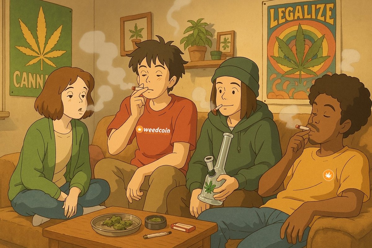 NytraxX420's tweet photo. @SunOfJacob_ @FM_2069 @weedcoinOG $WEEDCOIN isn’t just a token — it’s a lifestyle.
Rolled by the community, lit by the culture, and passed around the chain.

No stress, just sesh.
Buy the dip? Nah, we spark it.

#WeedCoin #PuffnPost #420OnTheBlockchain #HighUtility https://t.co/QJo1WvvMZl