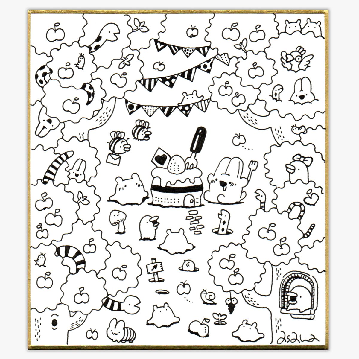 絵の中にハートが5つ!どーこだ?
#Heartreasure