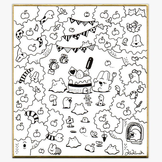 絵の中にハートが5つ!どーこだ?
#Heartreasure 