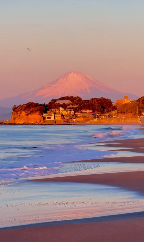 鎌倉の海で日の出を見ます🌅
