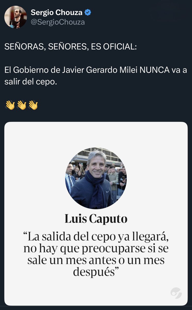 Manuel Adorni tweet media