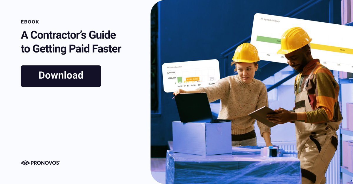 pronovos's tweet image. Waiting weeks—or months—for payments? Don’t let it slow you down. Check out our new guide to speed up collections, improve invoicing, and stay on track. hubs.ly/Q03fq8vj0 #construction #ConTech #InvoiceManagement