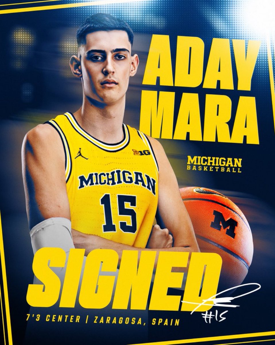 gsole14's tweet photo. Ya es OFICIAL.

Aday MARA jugará en Michigan la temporada que viene. https://t.co/87AgMgShMG