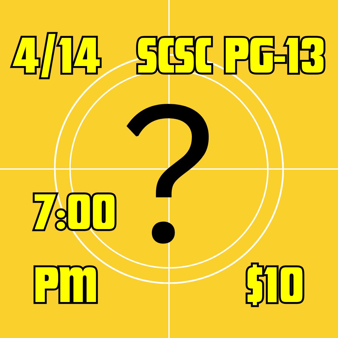 StarCity_SC's tweet photo. Only three more days! Star City Secret Cinema returns this Monday, April 14th, at The Grandin Theatre!

Rated SCSC PG-13

Doors open at 6:00 PM. Showtime is 7:00.

Tickets are available at the Grandin Theatre box office or online:

https://t.co/v13PHCEThY https://t.co/oYC1w3YwlZ