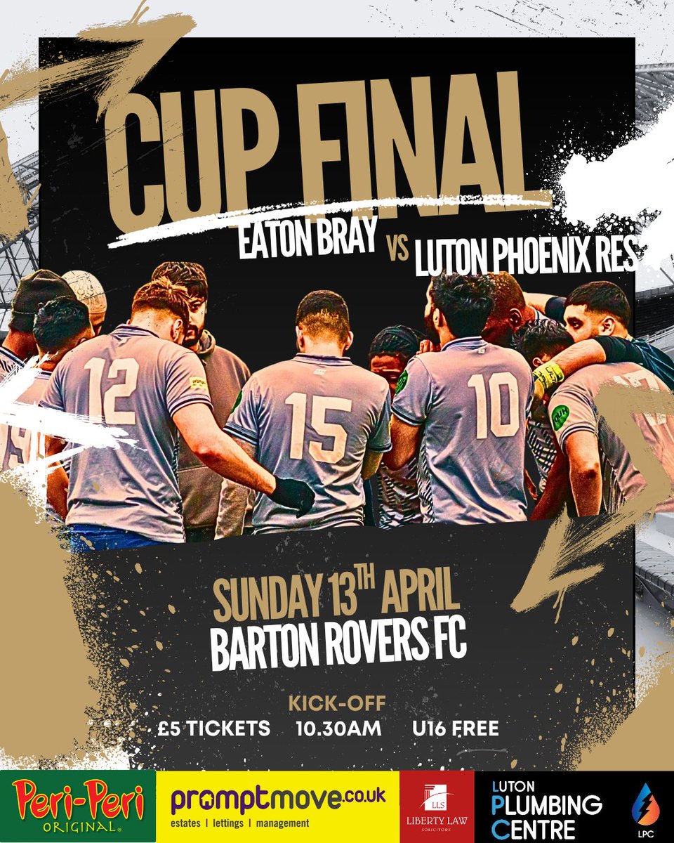 Luton Phoenix FC Official (@lutonphoenix) on Twitter photo The 2nd Team are in Cup Final action this Sunday over at Barton Rovers
Best of luck to <a href="/eatonbrayrfc/">Eaton Bray Rangers FC</a> in what should be a great game ๐ The 2nd Team are in Cup Final action this Sunday over at Barton Rovers
Best of luck to <a href="/eatonbrayrfc/">Eaton Bray Rangers FC</a> in what should be a great game ๐