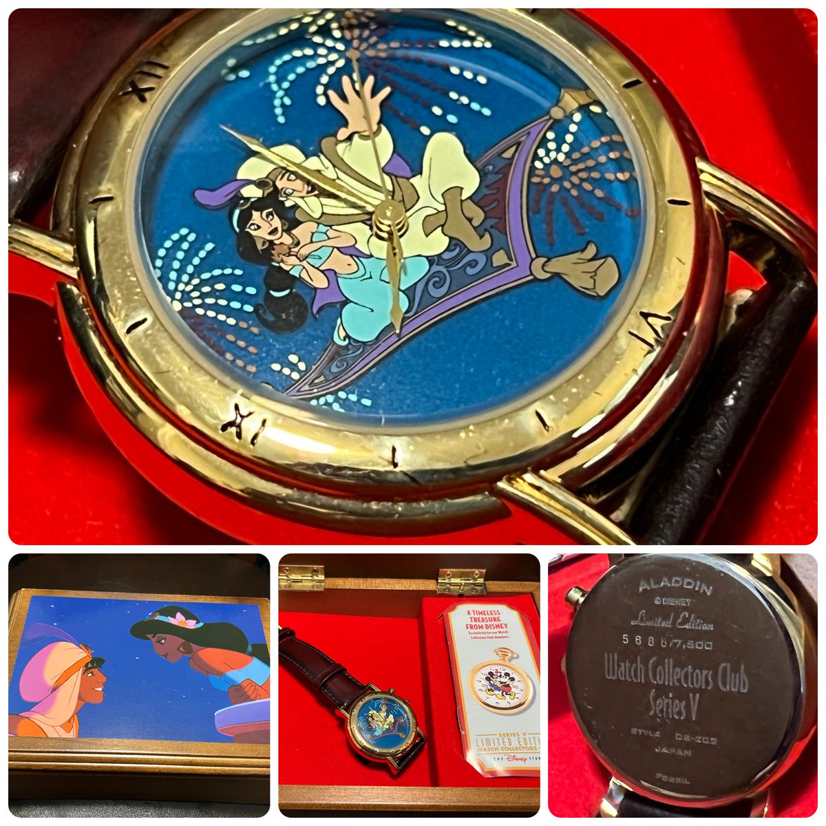 TeriE's tweet photo. Check out Disney #ALADDIN Limited Ed #FOSSILWatch #CollectibleWatch w Music Box VINTAGE 90s
#Princessjasmine #disneyprincess #aladdinandjasmine #disneymusicbox #disneywatch #vintagedisney #disneycollectibles
https://t.co/SCpCBJ4Hge https://t.co/FA3LfGyk7E