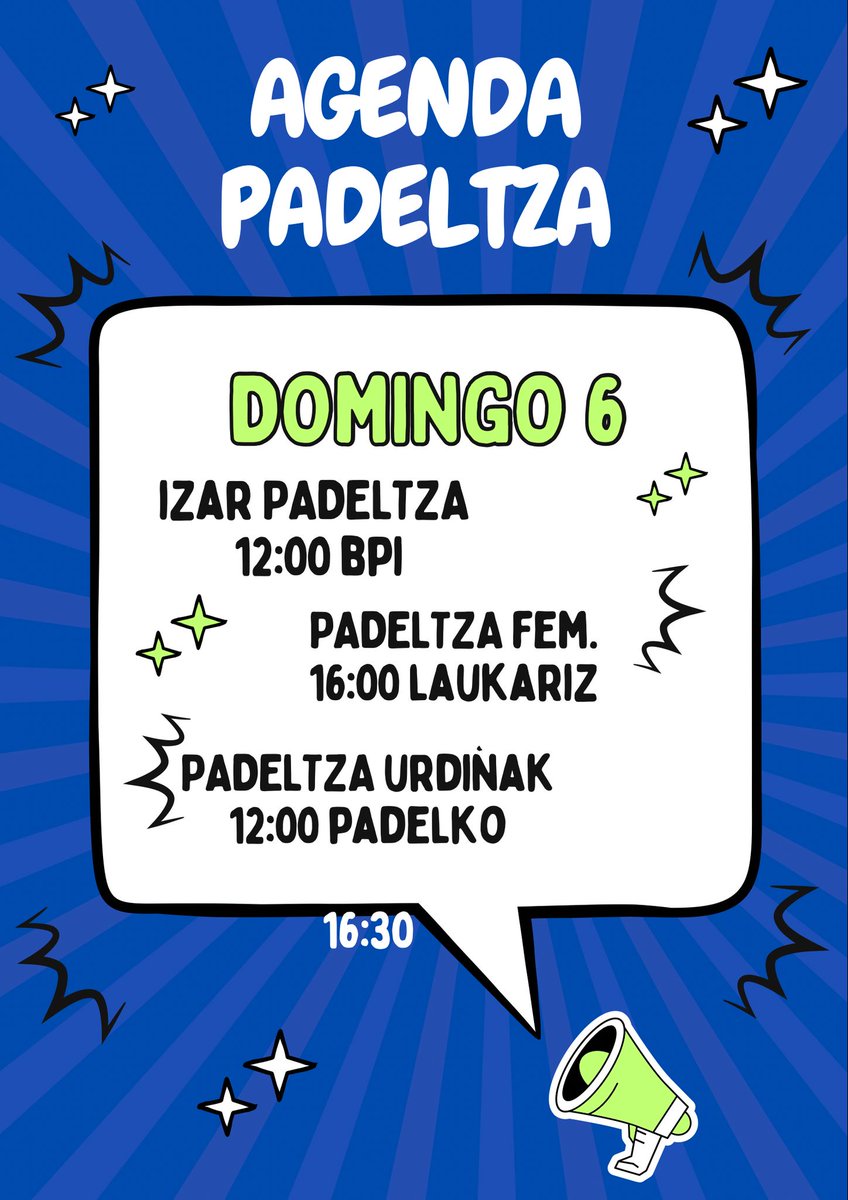 Asteko partiduak.
💪💪💪