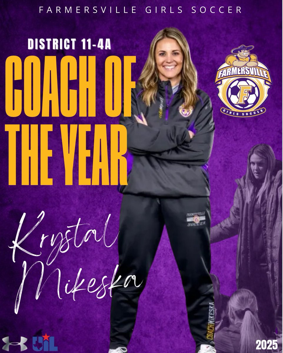 SoccerFHSgirls's tweet photo. Congratulations Coach Mikeska! What an honor to be selected District 11-4A Coach of the Year! 🥇

@ISDFarmersville 
@FarmersvilleAth 
@farmersville 
@fightin_farmers 
@FHSfarmerJOE 
@LethalSoccer 
@tascosoccer 
@ihss_dfw 
@SportsDayHS 
@CoachMik10 
@50_50Pod https://t.co/FfQsBQiDC4