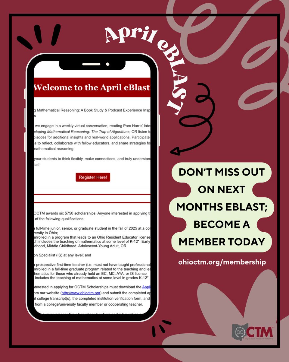 Ohio Council of Teachers of Mathematics tweet media