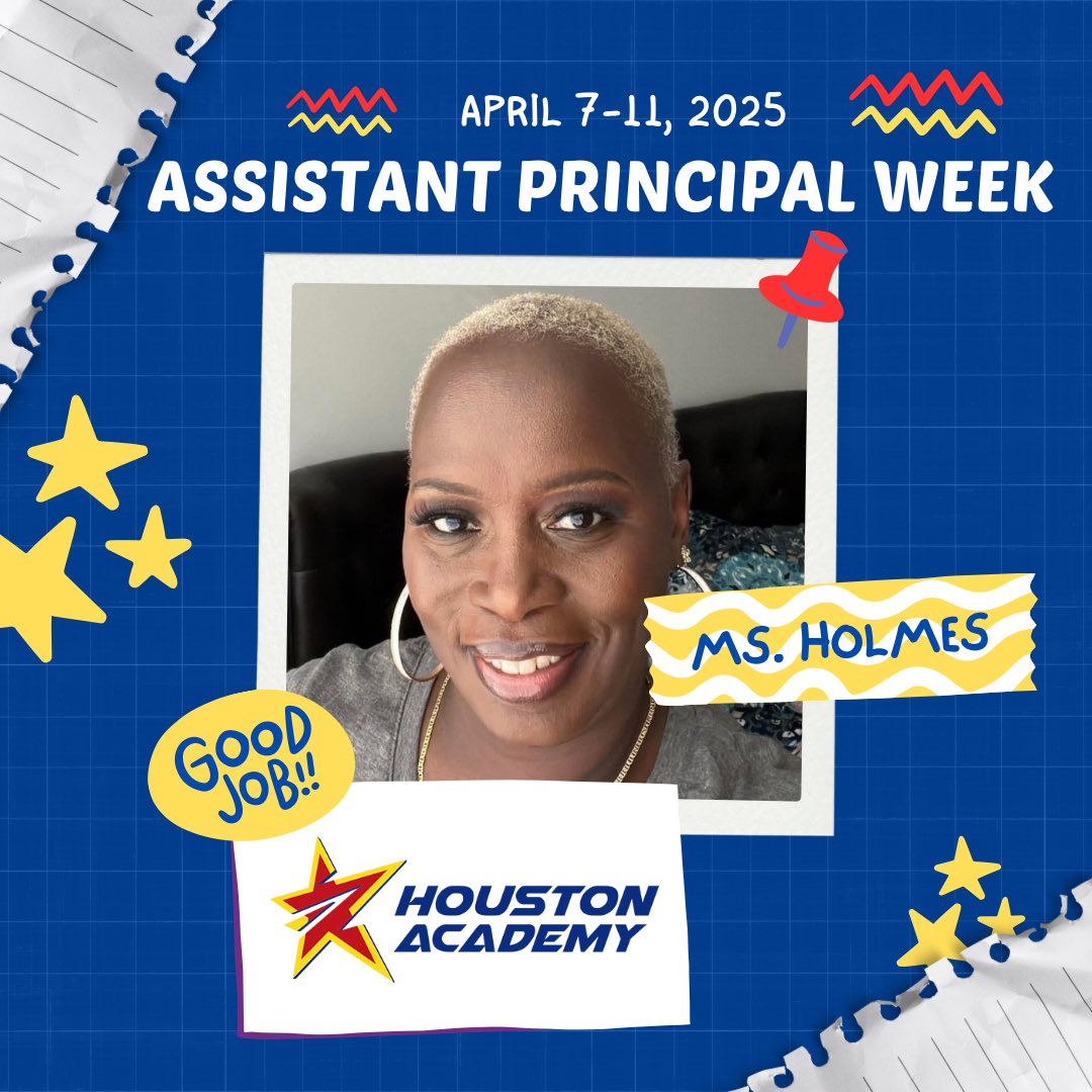 Houston Academy - Aldine ISD (@houston_aisd) on Twitter photo Extra special shoutout to <a href="/ms_nholmes/">NaTonya Holmes</a> for holding down the fort all week long, especially during #NationalAssistantPrincipalsWeek! ๐คฉ Thanks for all you do for our #JHAstars! Extra special shoutout to <a href="/ms_nholmes/">NaTonya Holmes</a> for holding down the fort all week long, especially during #NationalAssistantPrincipalsWeek! ๐คฉ Thanks for all you do for our #JHAstars!