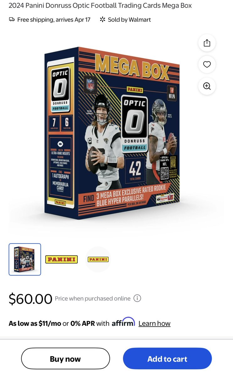 Ghostsneaks's tweet photo. 2024 Panini Donruss Optic Football Trading Cards Mega Box

 https://t.co/EIA0KDw2Of https://t.co/hJgazJ7aDh