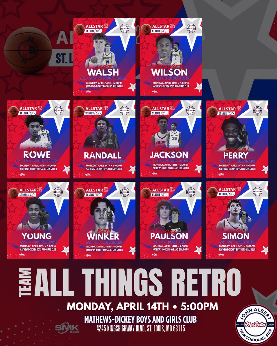 Mo Betta Sports Presents: 10th Annual John Albert High School All Star Game!! Team All Thing Retro!!!Tickets on sale now mobettasports.com and hometown tickets!! events.hometownticketing.com/boxoffice/mobe…