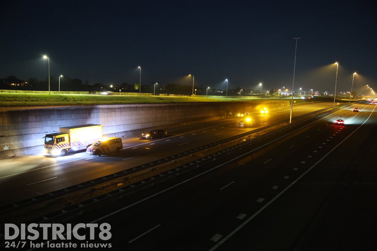 Ernstig incident op A4 bij Schipluiden, wegafsluiting richting Rotterdam
