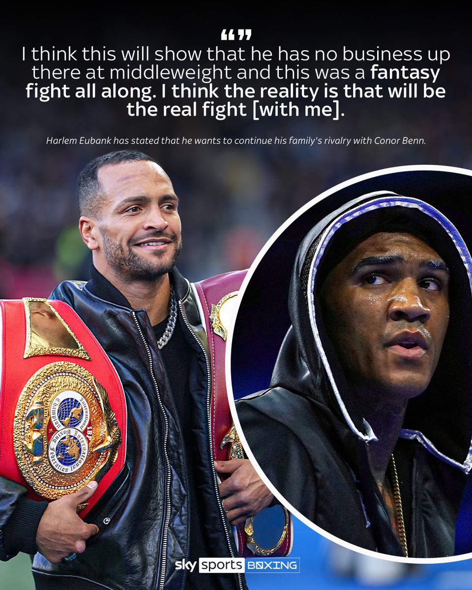 Harlem Eubank has declared his interest in boxing Conor Benn after his cousin, Chris Eubank Jr. ‼️🗣️