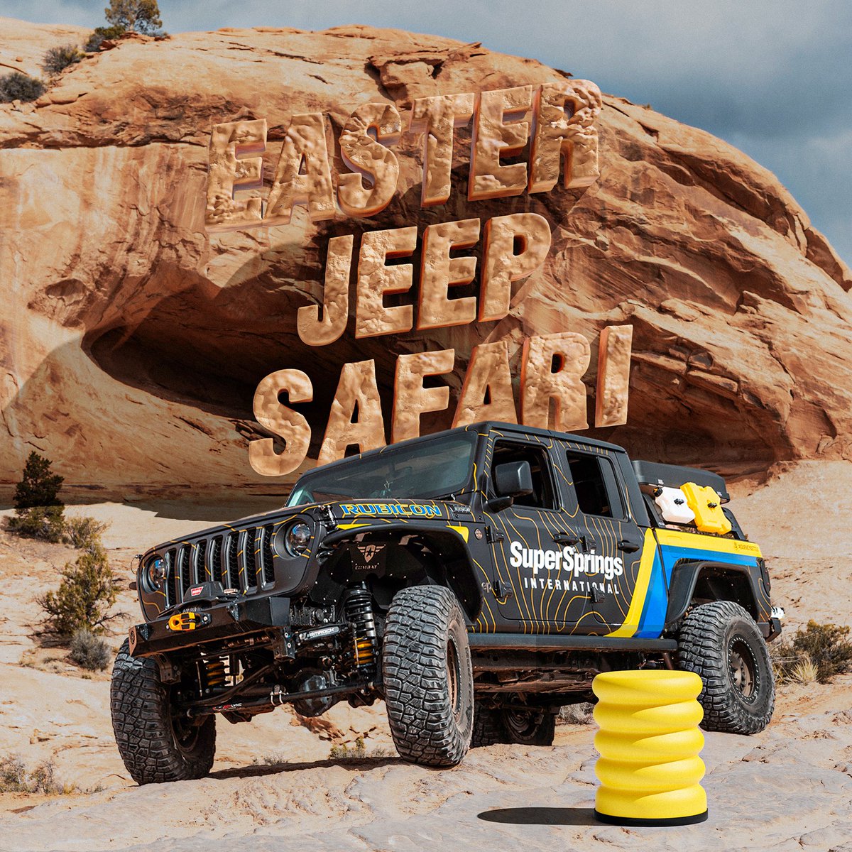 itsDannyTodd's tweet photo. The crew is in route to Moab for #EasterJeepSafari! Keep an eye out for the SuperSprings International #Jeep #Gladiator! https://t.co/OHCepSsSYq