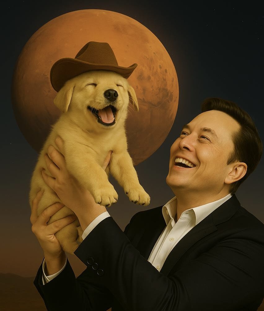 WolfpackWar's tweet photo. @jasonpad84 @Fityeth @pnutdogsolana #PNUTDOG has vision and a mission! Save the animals and build them a sanctuary on Mars! @elonmusk @Squirrel_Dad12 https://t.co/xgZoE27Hce