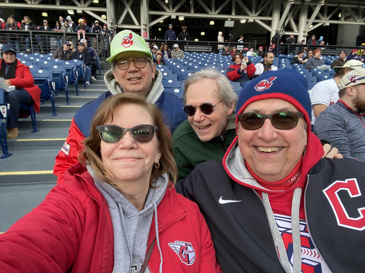 RitHopp's tweet image. A Tradition Unlike Any Other - a Friday night at the ballpark with my brothers.  @CleGuardians game No. 2. #GuardsBall #MastersWeekend