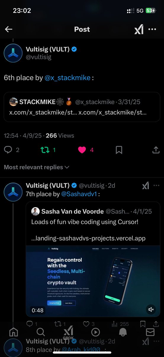 x_stackmike's tweet image. Glad to participate in the vibe coding contest it was fun thanks @vultisig I believe more winnings are coming