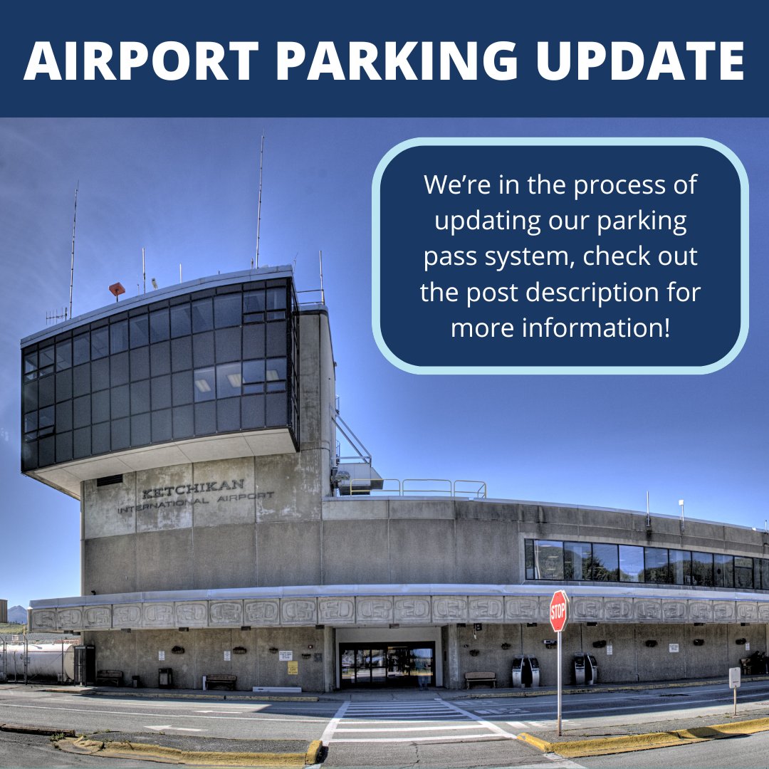 The Ketchikan International Airport is upgrading its parking lot payment system. We’re moving away from the stall number system and switching to a license plate-based system. 

For full details, visit the airport website: borough.ketchikan.ak.us/306/Vehicle-Pa… 

#KetchikanAirport