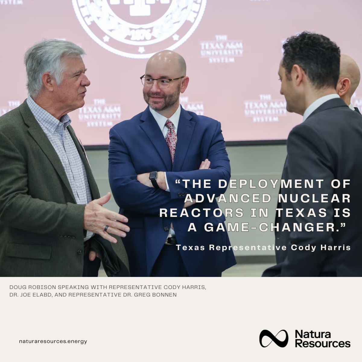Representative Cody Harris stated: "The deployment of advanced nuclear reactors in Texas is a game-changer. It not only addresses our energy needs but also supports economic growth and job creation in our communities."

naturaresources.com/natura-resourc…

#energytransition