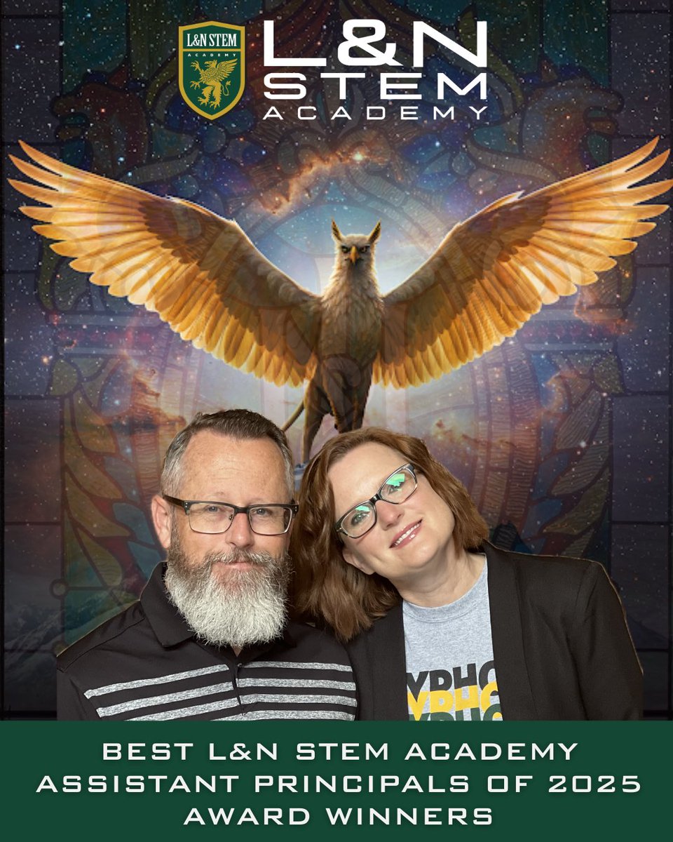 Assistant Principal Appreciation Week is the perfect time to announce the winners of the 2025 L&amp;N STEM Academy Assistant Principals of the Year Award: Steve York and Dr. Shannon Siebe! The best team around!