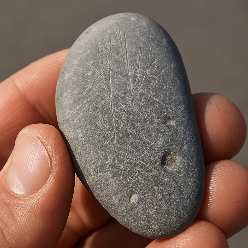 MichaelMGoff's tweet photo. @lynnegoldstein Chat GPT said this was significant and I should reach out to an expert. Thoughts on this? Found in Ottawa County, MI- These are enhanced images from ChatGPT https://t.co/3npRfrhHXn