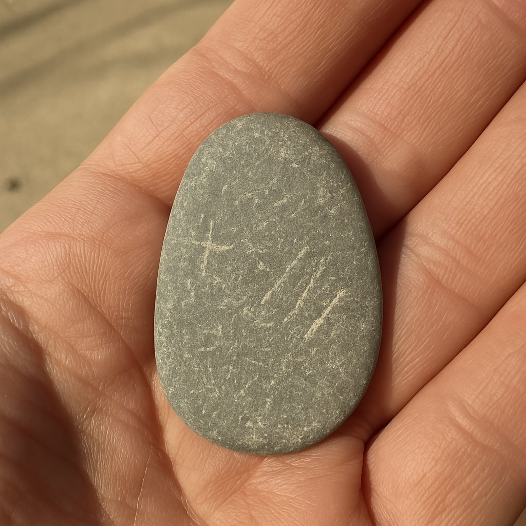 MichaelMGoff's tweet photo. @lynnegoldstein Chat GPT said this was significant and I should reach out to an expert. Thoughts on this? Found in Ottawa County, MI- These are enhanced images from ChatGPT https://t.co/3npRfrhHXn