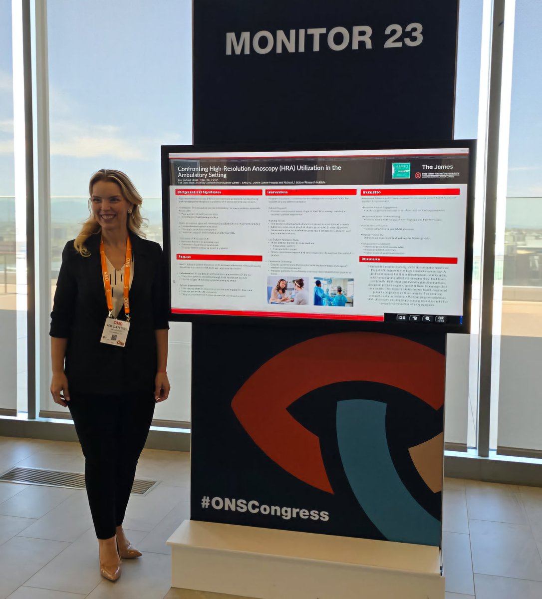colleen1206's tweet photo. Kim Gafford, James Nurse Manager, presenting her work with anal cancer at #ONSCongress @oncologynursing @OSUCCC_James @CCONS614 https://t.co/IgvQosait7