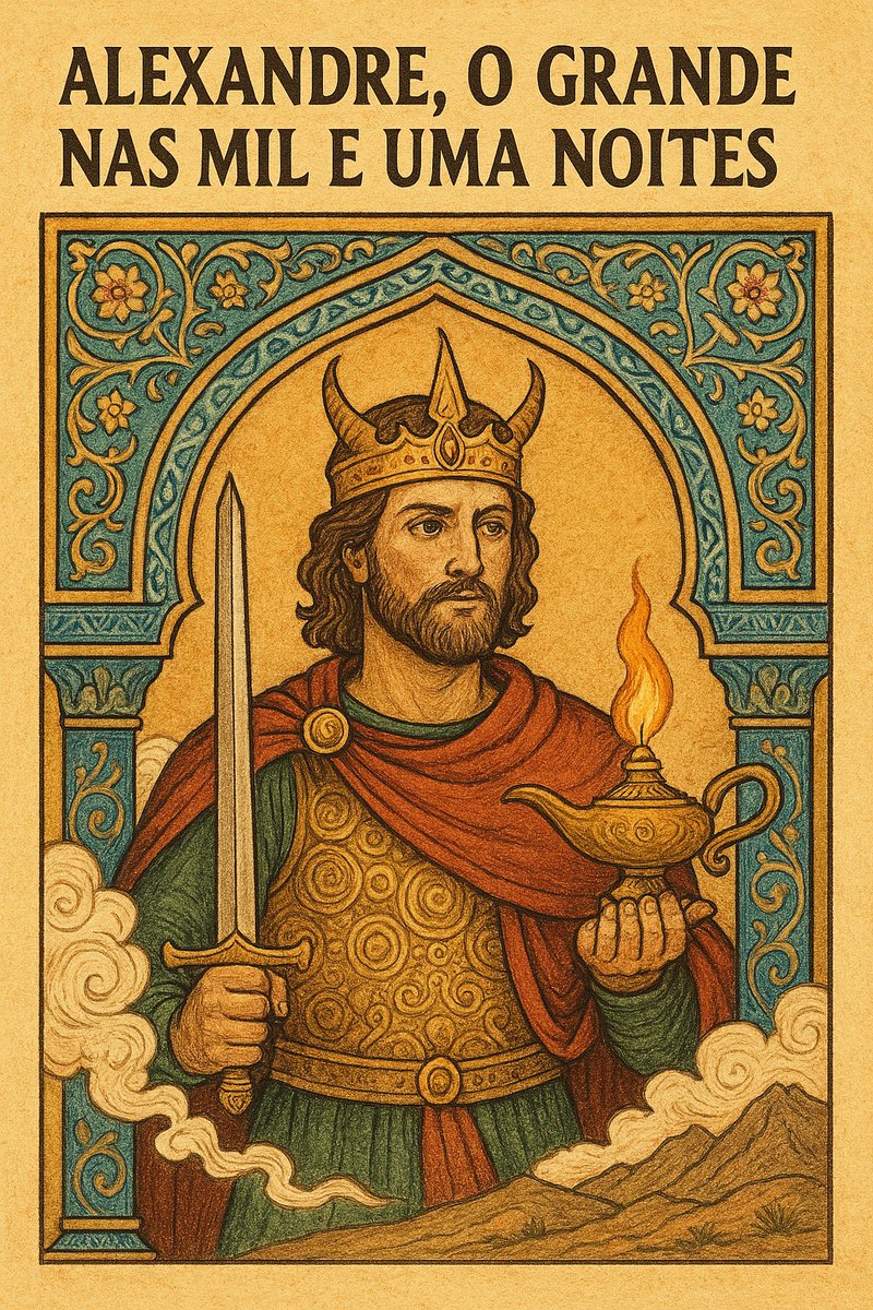 legadogrego's tweet photo. Você sabia que Alexandre, o Grande, também aparece nas Mil e Uma Noites?
Sim, o rei macedônio virou personagem mítico nas histórias árabes!
Vem comigo nessa thread onde história e lenda se encontram.
🧵
#AlexandreOGrande #MilEuUmaNoites https://t.co/RuB0qlqyUq